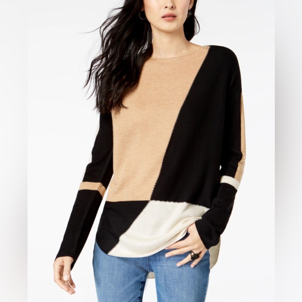 INC Women’s Colorblocked Sweater size L. NWT